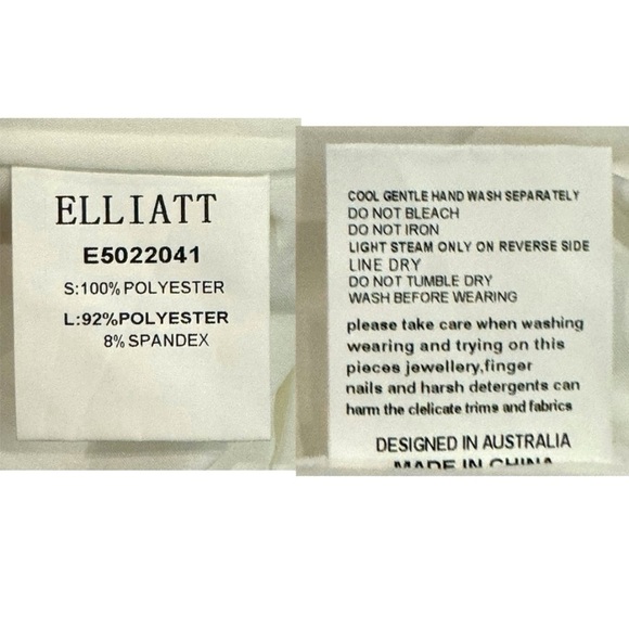 ELLIATT Harmonia Lace High Neck Cocktail Sleeveless Mini Dress Size Large New - Picture 10 of 10